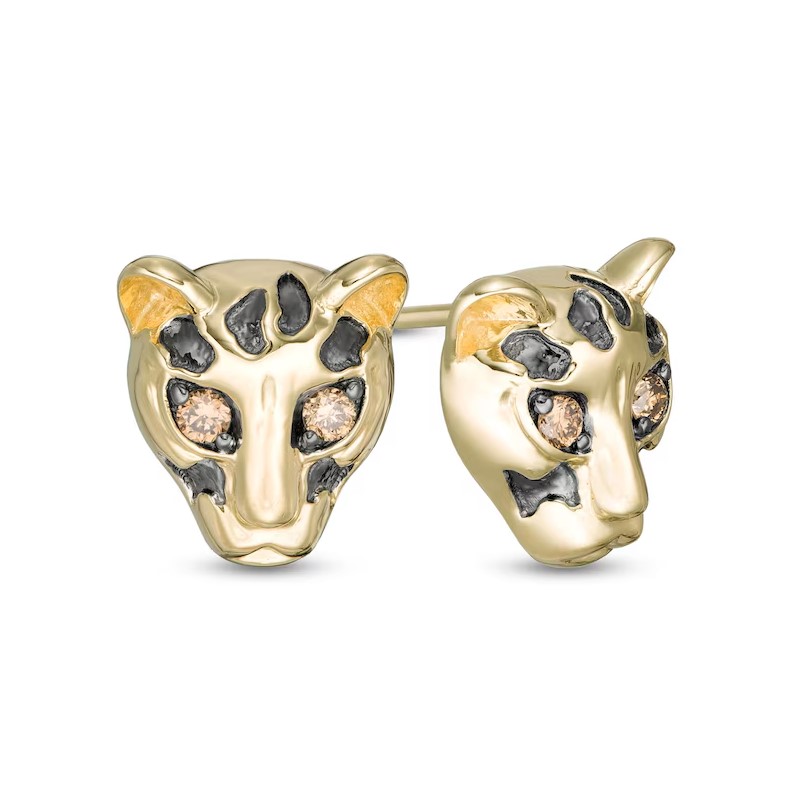 Cheetah earrings is the back of the earrings hallow/open