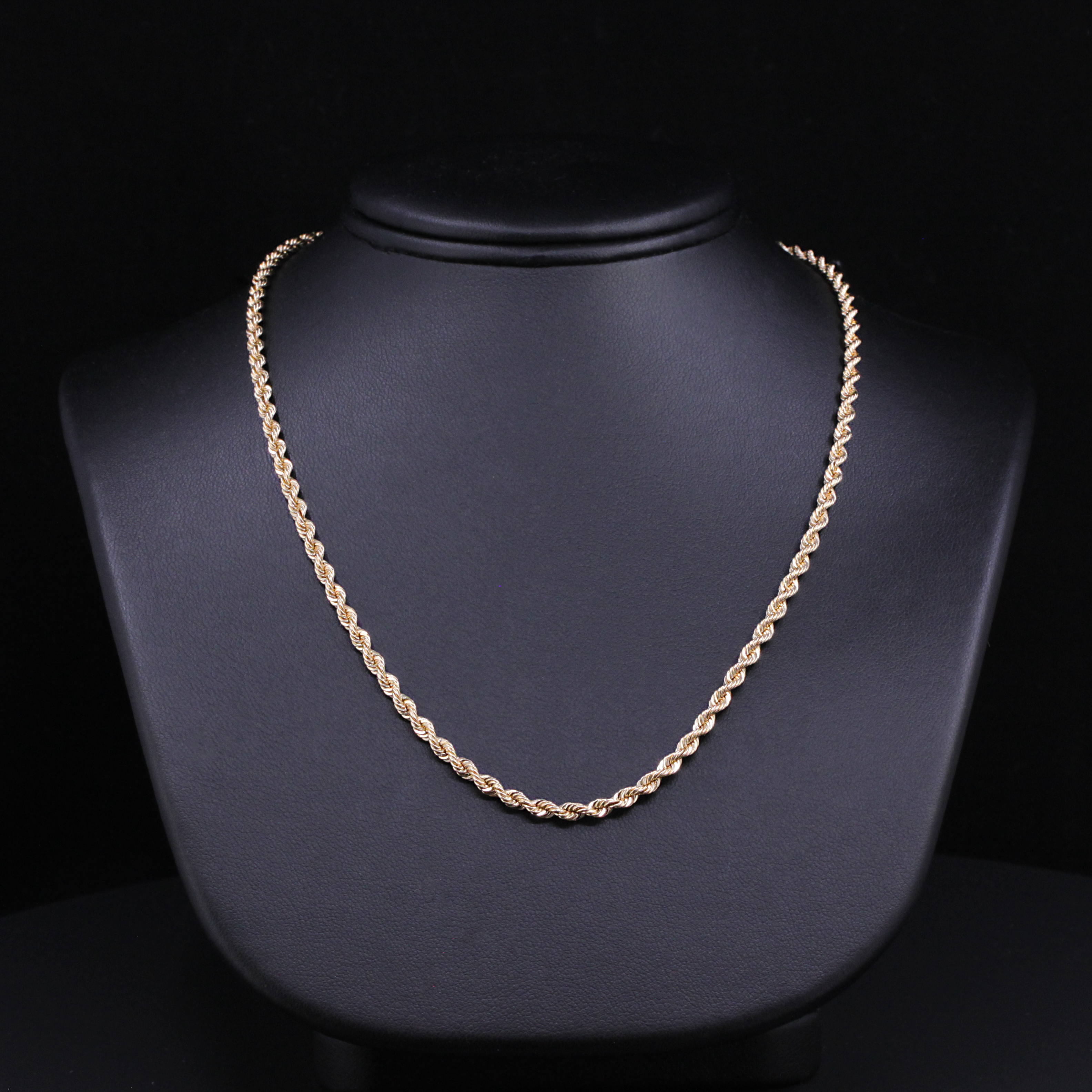 14K Gold Rope Chain, 3mm, 16" Long Questions & Answers